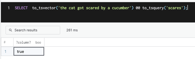 PostgreSQL Full Text: Phrase Search
